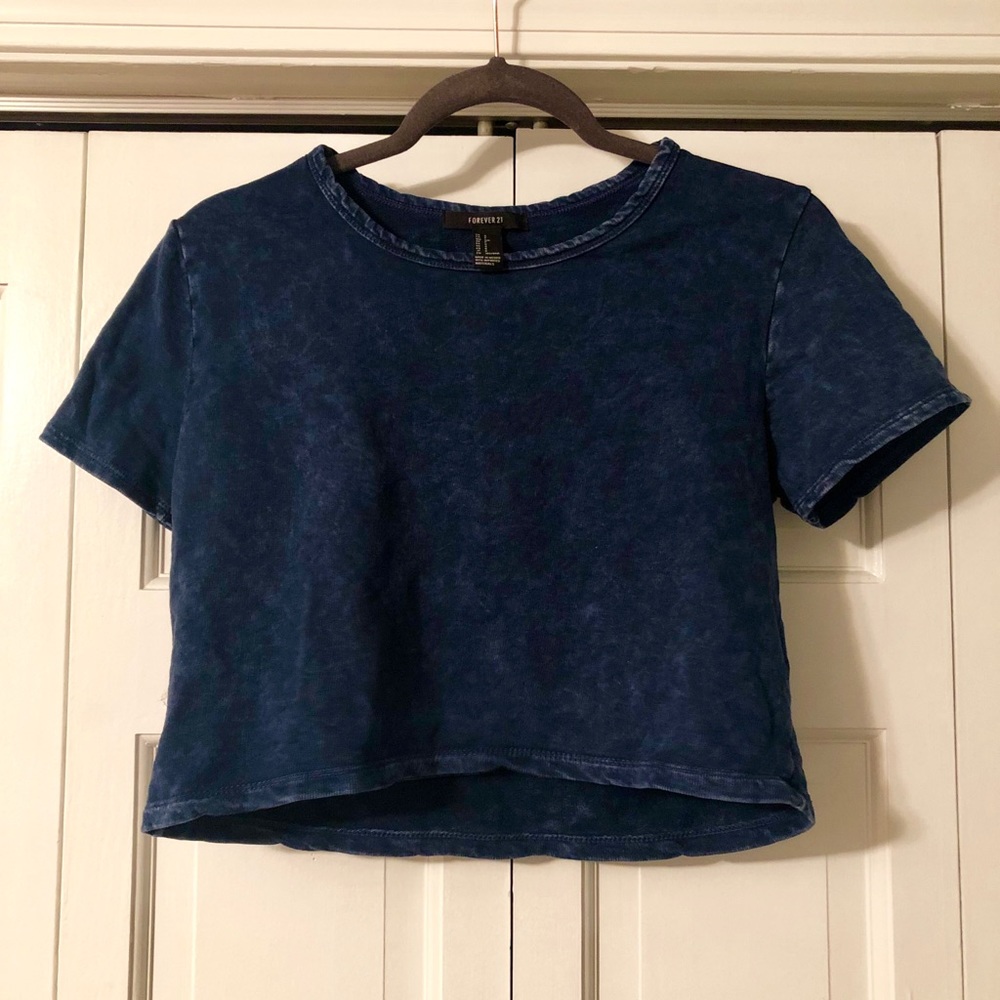 Blue Crop Top - Picture 2 of 4